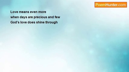 JAMES T. ADAIR - Love, when days are few (senryu)