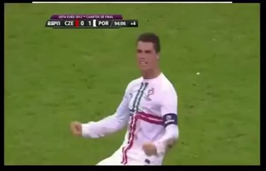 Cristiano Ronaldo Celebration agains Czech Republic