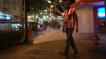 Raw: Brazil cops shoot live rounds near protests