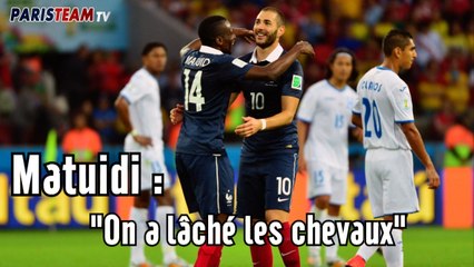 Matuidi : "on a lâché les chevaux"