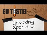 Smartphone Sony Xperia C C2305 - Unboxing Brasil