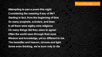 Barry A. Lanier - The Meaning if Any of Life