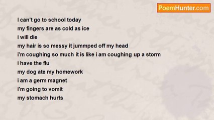 zoie wood - i can't go to school today