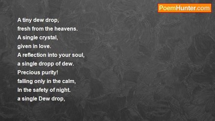 Shanise Gelaude - A Single Dew Drop