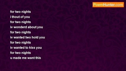 Karl white - for two nights