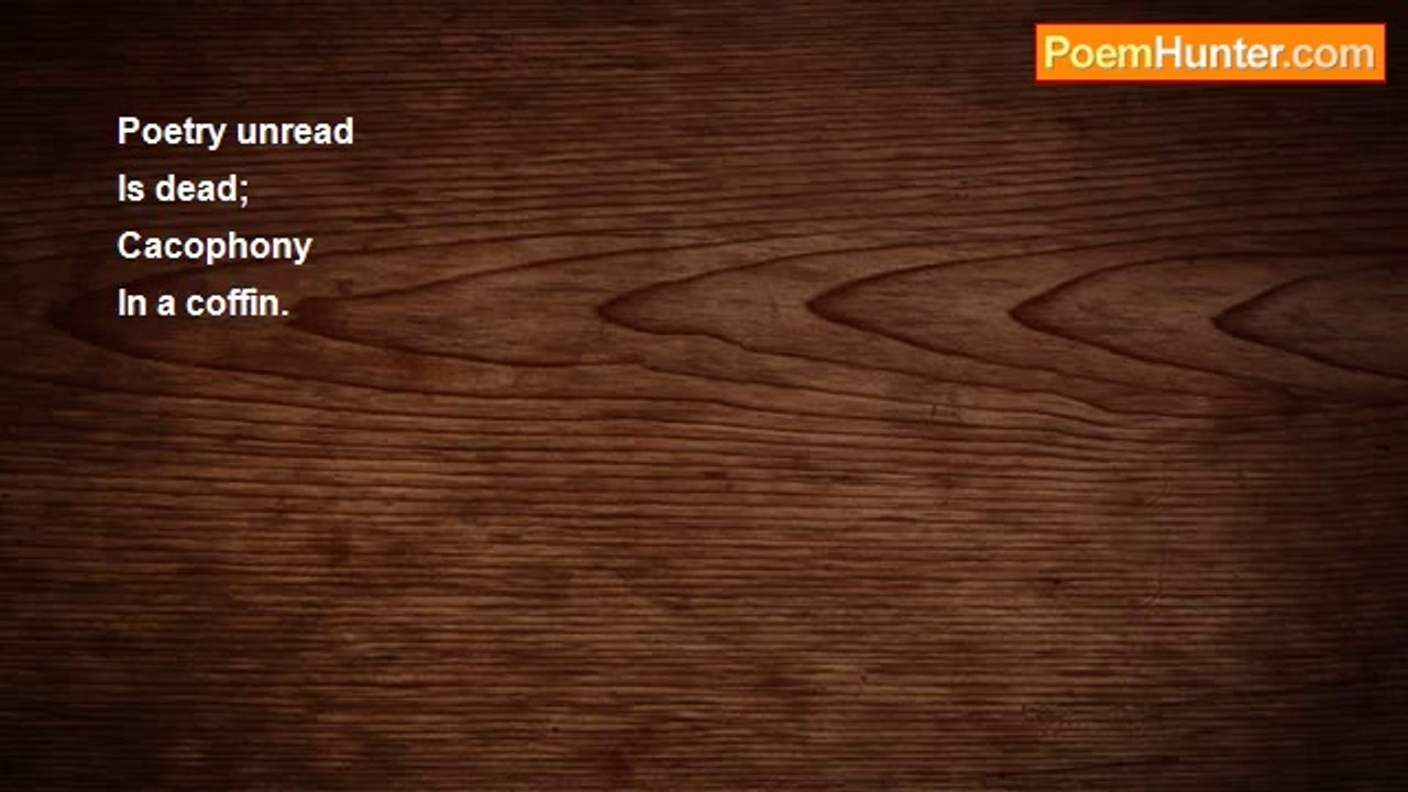 Richard Dates - Poetry Unread