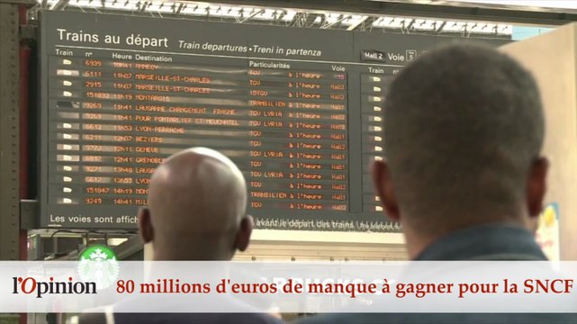 60’’ : la grève va coûter 80 millions d'euros à la SNCF