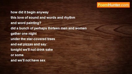Raj Arumugam - how did poetry begin?