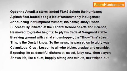 segun Johnson Ozique - ADIEU, DEAR MATE