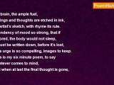 david lessard - The six minute poem