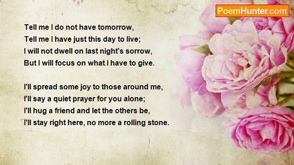 david lessard - Tell me I do not have tomorrow