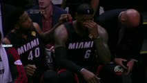 Is LeBron James Crying    Game 5   Heat vs Spurs   June 15, 2014   2014 NBA Finals