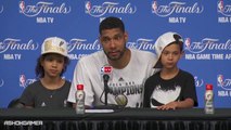 Tim Duncan Postgame Interview   Heat vs Spurs   Game 5   June 15, 2014   NBA Finals 2014