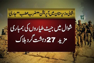 Download Video: Dunya News - Zarb-e-Azb: 27 militants killed in Shawal airstrikes