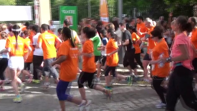 Le départ de la course de la Pitié-Salpêtrière.