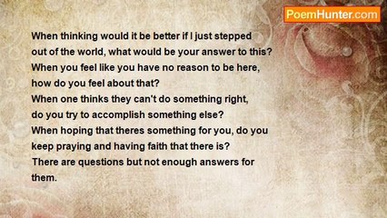 Tracey Owens - Questions unanswered