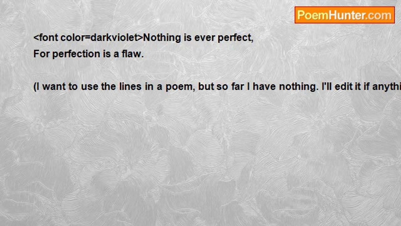 Jane Meyer - Perfection (Quote)