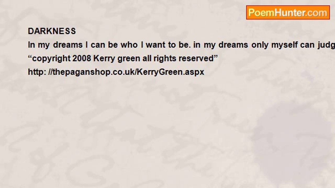 kerry green - DARKNESS