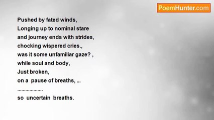 Rafique Farooqi - UNCERTAIN BREATHS