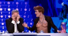 Nicolas Bedos déguisé seins nus en Natacha Polony - ZAPPING PEOPLE DU 16/06/2014