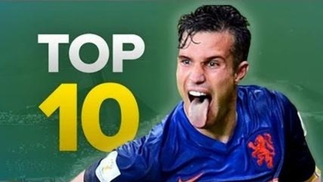 Uçan Hollandalı Robin van Persie (İspanya - Hollanda : 1-5)