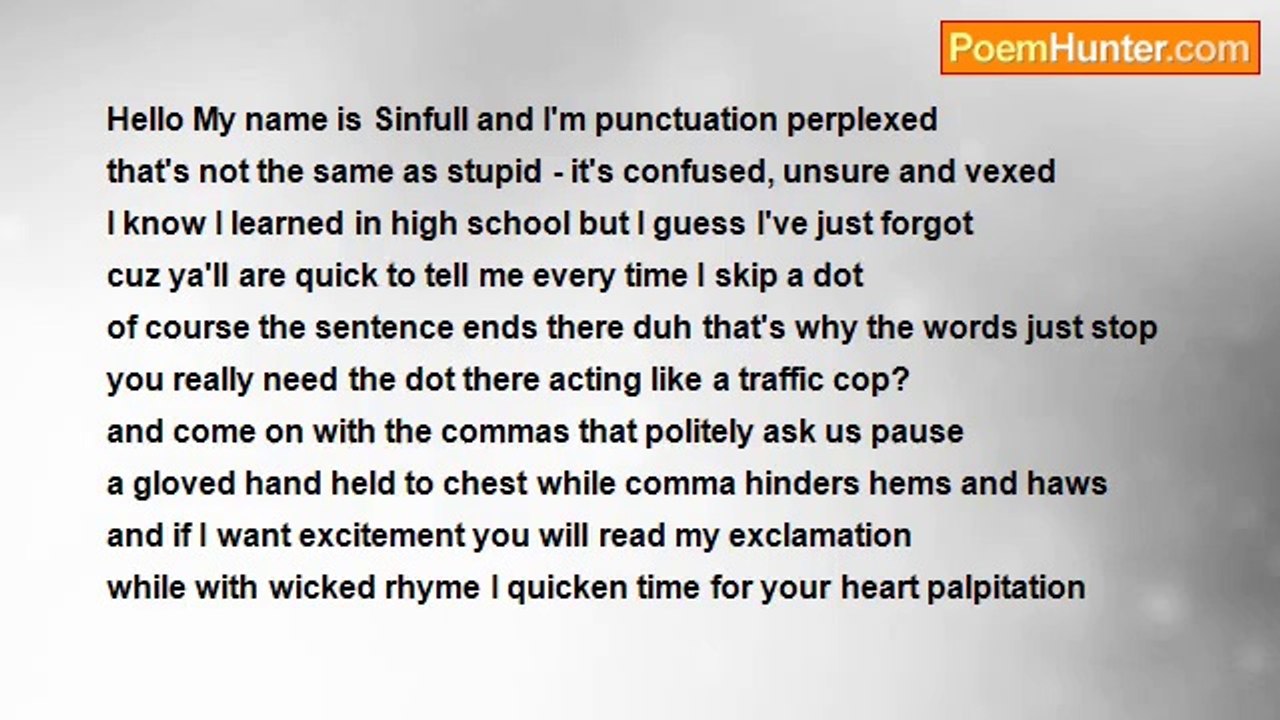 Terri Turrell - Punctuation Perplexed