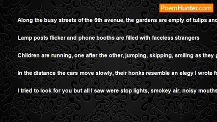 Franciel John Doe - along the busy streets of the 6th avenue