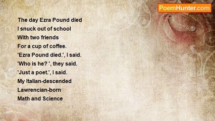 thomas mofford - The Day Ezra Pound Died