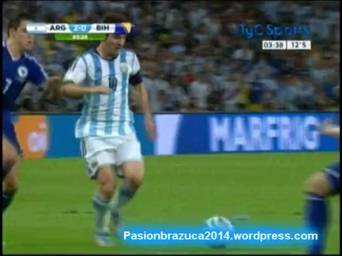 Argentina 2 Bosnia 1 (Relato Walter Nelson) Mundial Brasil 2014 Los goles