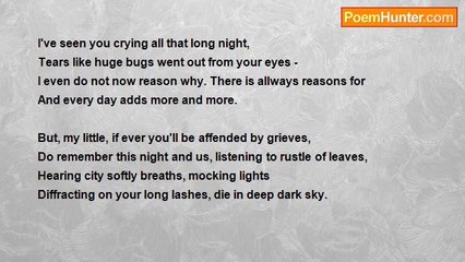 Helen Vorst - Do not cry, my little.