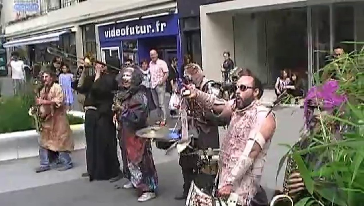 Fanfare Born To Brass, à Rouen, le 14 juin 2014.
