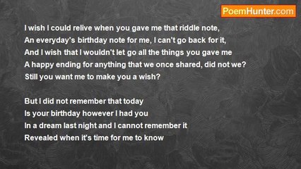 Mohammed Hassan (Piracy In The Mediterranean) - The Last Poem I Will Waste On You (Lifeless Birthday Wish)