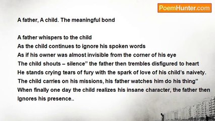 Noorie Ali - A father, A child. The meaningful bond