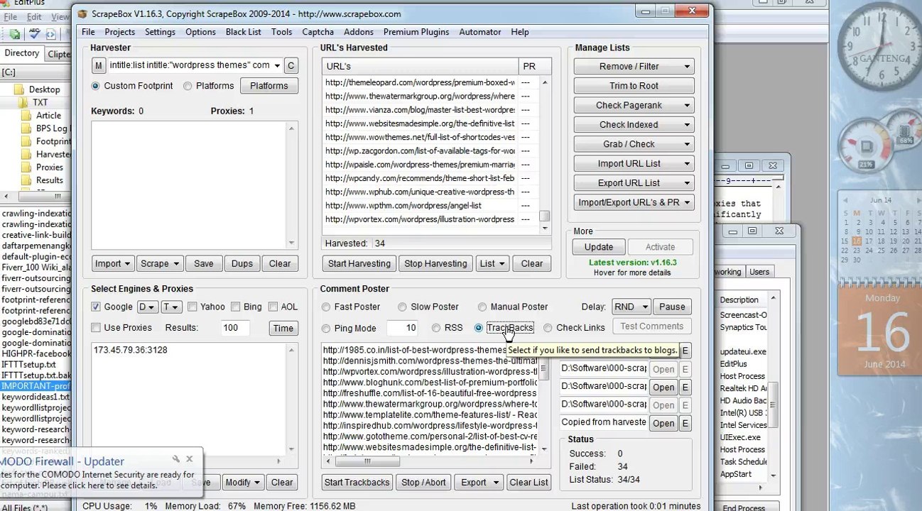 Tutorial Scrapebox #12: Mengenal Fungsi Trackback dan Fitur-Fitur Tambahan