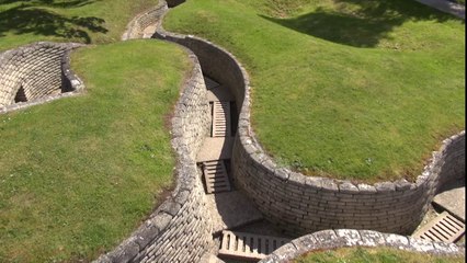 Le mémorial de Vimy vu du ciel