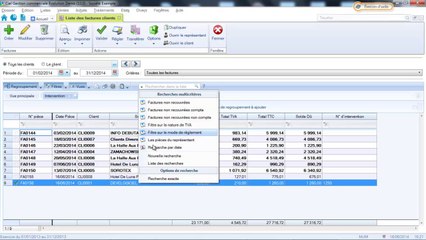 CIEL Gestion Commerciale : les filtres - vues - recherches multicritères