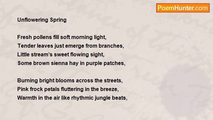 Prasad Natarajan - Unflowering Spring