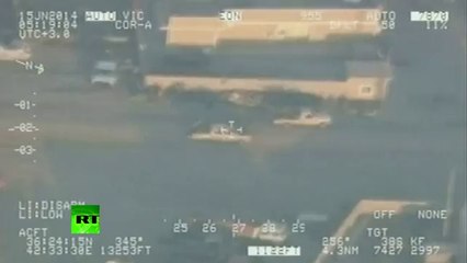 Combat cam video_ Iraq forces airstrike ISIL radicals