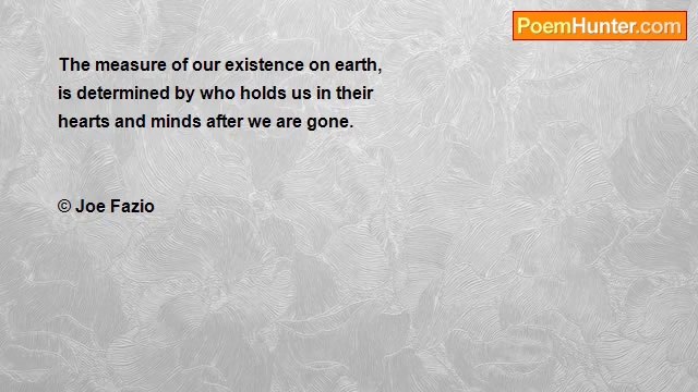 (brief renderings) Joe Fazio - Your Worth As A Person?