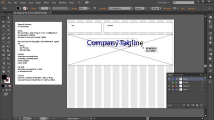 04. Wireframing the home page elements