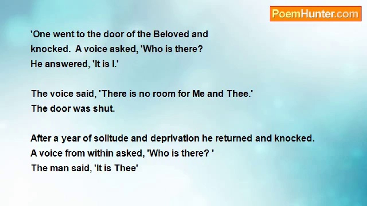 Jelaluddin Rumi - Rumi Poem #5