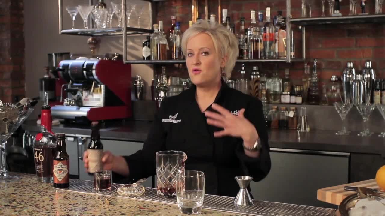 Maple Bourbon Old Fashioned - Kathy Casey's Liquid Kitchen - Small Screen