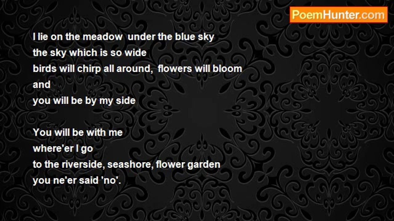 Ratan Bhattacharjee - I lie on the meadow  under the blue sky