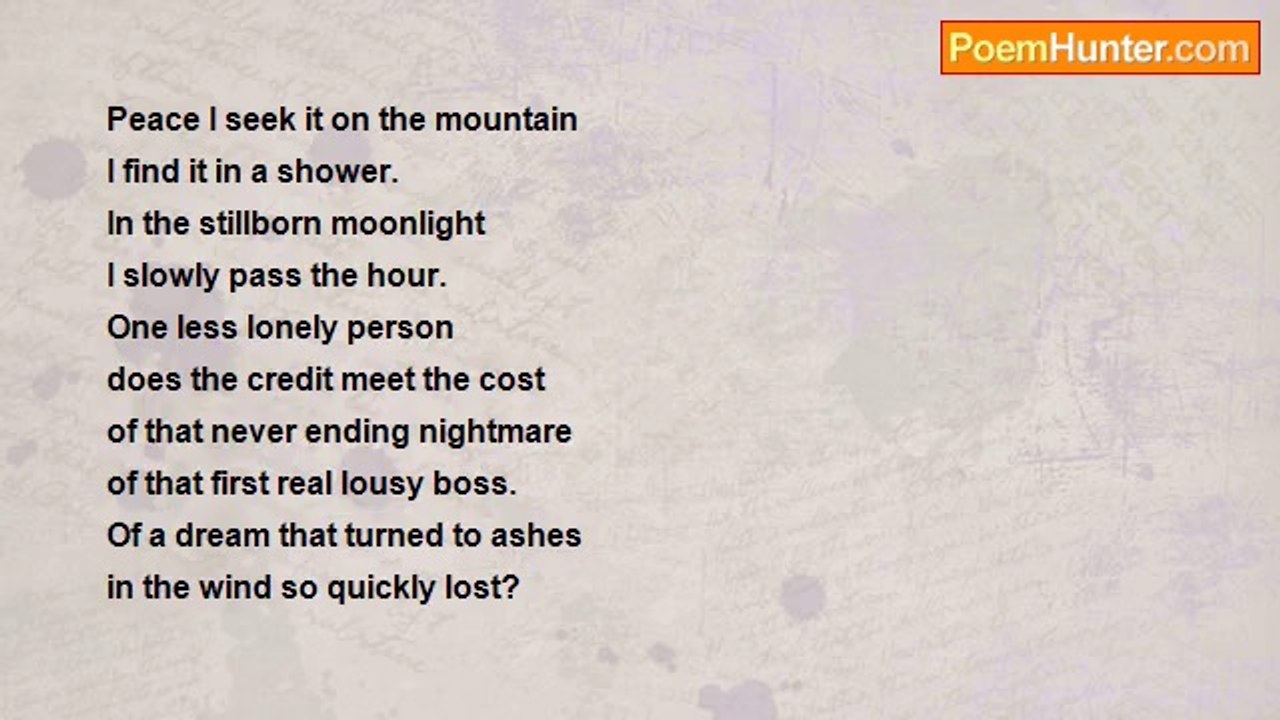 Terence George Craddock (Spectral Images and Images Of Light) - Sorrow*