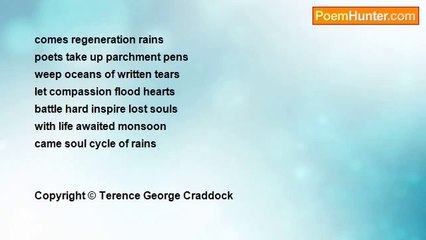 Terence George Craddock (Spectral Images and Images Of Light) - When Poet's Weep