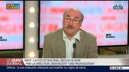 Luc Bérille, secrétaire général de l'UNSA, dans Le Grand Journal – 16/06 3/4