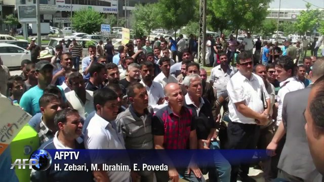 Ciudadanos huyen del norte de Irak