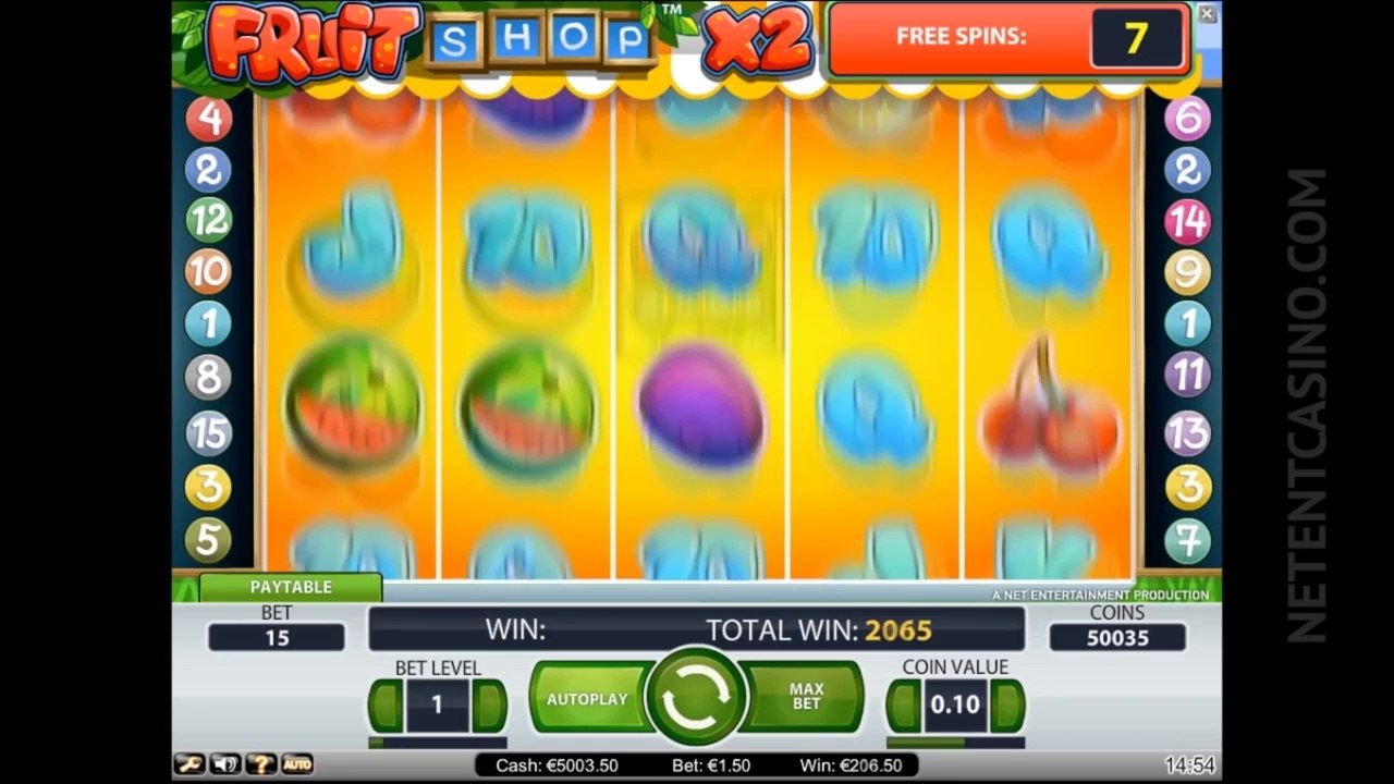 Fruit Shop™ Video Slot by Netent Casino (Net Entertainment Software)