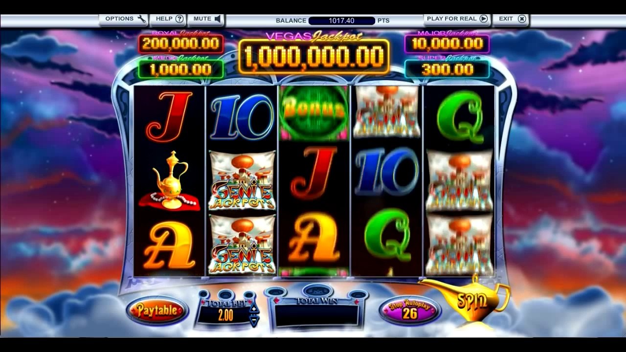 Genie Jackpots Vegas Millions Online Slot [HD 720p]