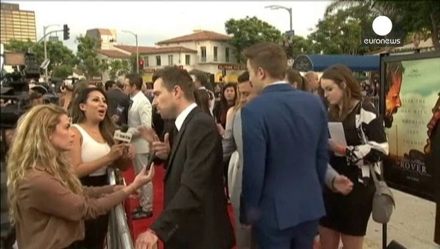 12.06.2014 The Rover LA premiere Robert Pattinson Interview With EuroNews Red Carpet